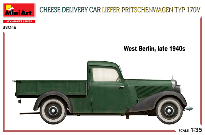 [ܼ] BE38046 [Miniart] BE38046 1/35 Cheese Delivery Car Liefer Pritschenwagen Typ 170V