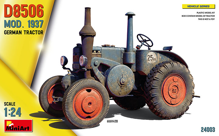 [ܼ] BE24003 [Miniart] BE24003 1/24 German Tractor D8506 Mod. 1937