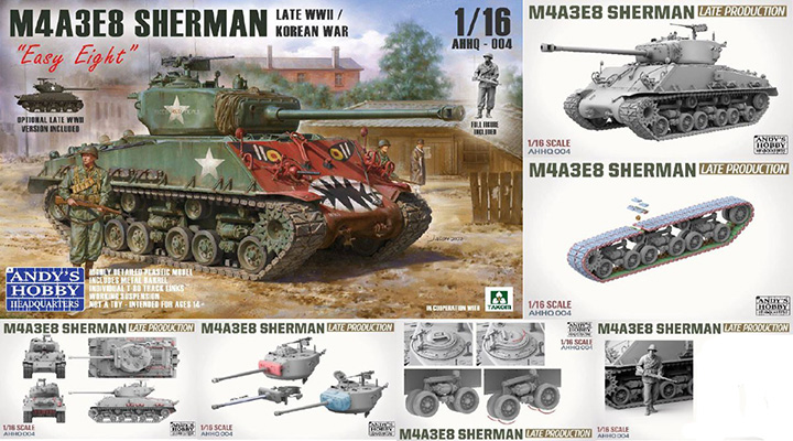 [ܼ] CDAHHQ-004 [Takom] CDAHHQ-004 1/16 M4A3E8 Sherman WWII/Korean War Sherman Easy Eight