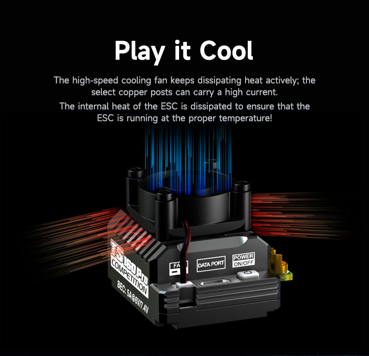 [ܼ] SK-300078-01 [SKY RC] TS160 Pro 160A Brushless Sensored ESC 7.4V BEC With Integrated Bluetooth