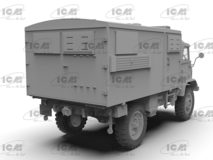 [ܼ] BICM35136 [ICM] BICM35136 1/35 Unimog 404 S Koffer German military truck