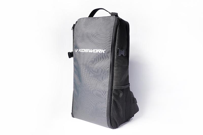 [ܼ] KOS32213BK [KOSWORK] RC Car Expandable Backpack (1/8 Buggy, 1/10 Buggy, Truck, Touring & Crawler) Black
