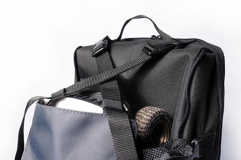 [ܼ] KOS32213BK [KOSWORK] RC Car Expandable Backpack (1/8 Buggy, 1/10 Buggy, Truck, Touring & Crawler) Black
