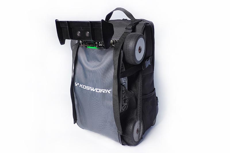 [ܼ] KOS32213BK [KOSWORK] RC Car Expandable Backpack (1/8 Buggy, 1/10 Buggy, Truck, Touring & Crawler) Black