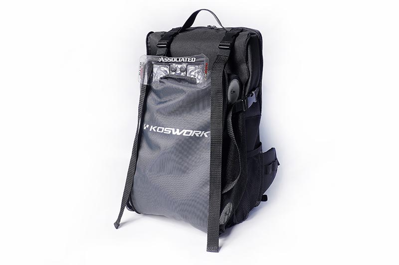 [ܼ] KOS32213BK [KOSWORK] RC Car Expandable Backpack (1/8 Buggy, 1/10 Buggy, Truck, Touring & Crawler) Black
