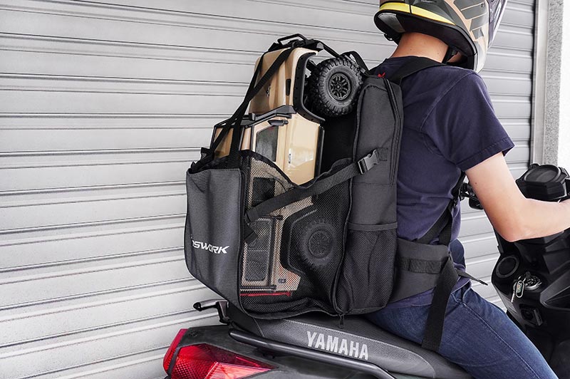 [ܼ] KOS32213BK [KOSWORK] RC Car Expandable Backpack (1/8 Buggy, 1/10 Buggy, Truck, Touring & Crawler) Black