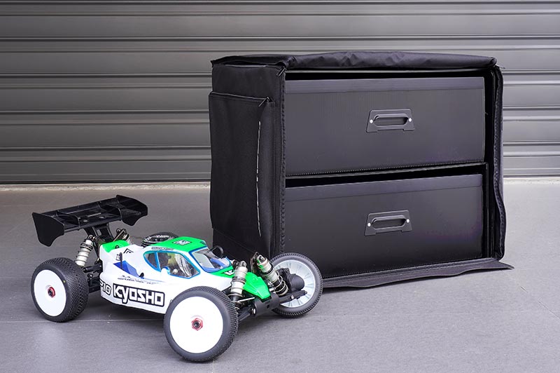 [���ܼ�] KOS32252PP [KOSWORK] 1/8 Dual Drawer PP Frame Buggy/Onroad Car Bag (1/8, 2 Large)