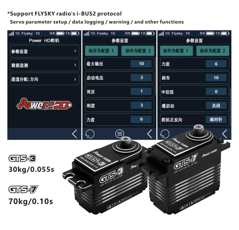 [ܼ] GTS-6 [POWER HD] GTS-6 HV Brushless Servo (60.0 kg / 0.07 sec)