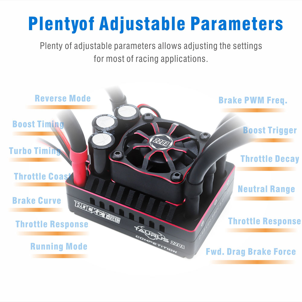 [���ܼ�] 697238888984 [SURPASS HOBBY] Tauras 220A ESC for 1/8