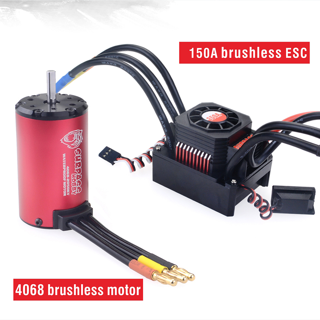 [ܼ] 697175079644 [SURPASS HOBBY] Waterproof 4068 Brushless Motor with 150A ESC Combo 2050KV