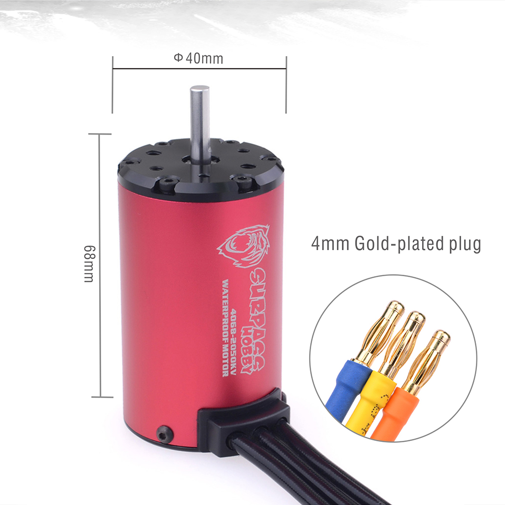 [ܼ] 697175079644 [SURPASS HOBBY] Waterproof 4068 Brushless Motor with 150A ESC Combo 2050KV