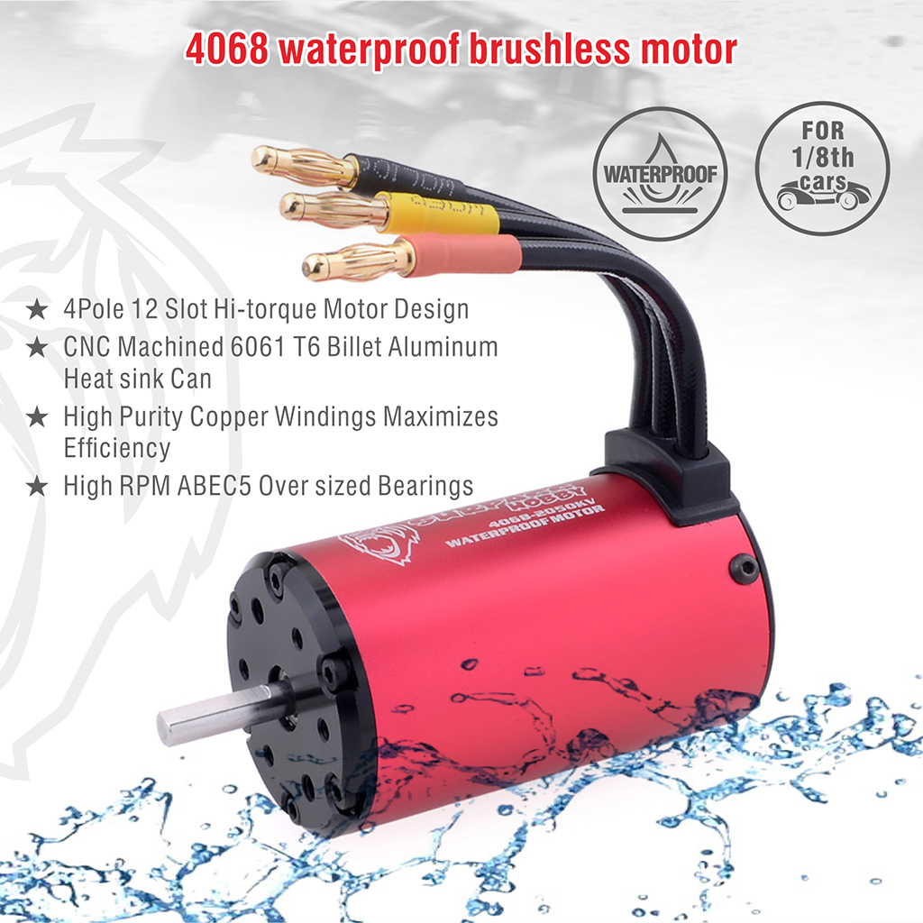 [ܼ] 697175079645 [SURPASS HOBBY] Waterproof 4068 Brushless Motor with 150A ESC Combo 2650KV