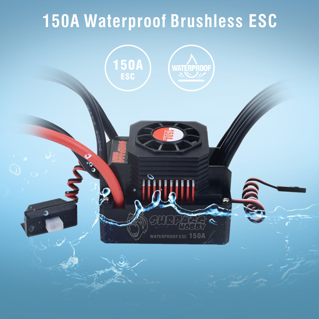 [ܼ] 697175079645 [SURPASS HOBBY] Waterproof 4068 Brushless Motor with 150A ESC Combo 2650KV