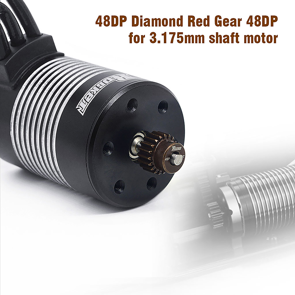 [���ܼ�] 11025-3002-03 [SURPASS HOBBY] Diamond Red 48DP Pinion Gear (14T)