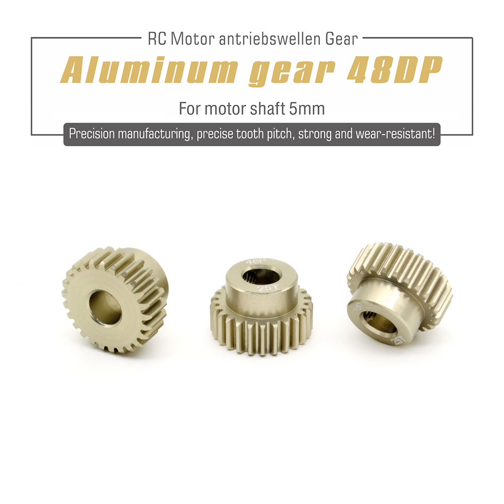 [ܼ] 11025-3208-01 [SURPASS HOBBY] 48DP Pinion Gear 7075 Aluminium 5.0mm Bore (20T)