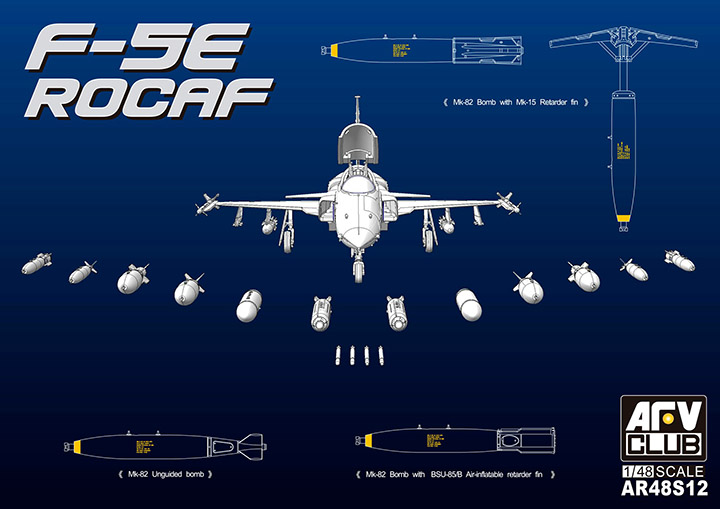 [ܼ] BFAR48S12 [AFV CLUB] BFAR48S12 1/48 F-5E Bombing Attack Mission