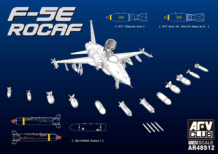 [ܼ] BFAR48S12 [AFV CLUB] BFAR48S12 1/48 F-5E Bombing Attack Mission