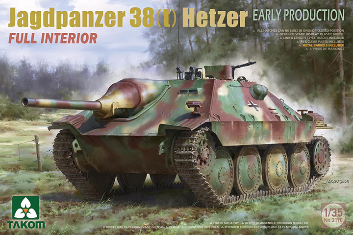 [���ܼ�] BT2170 [Takom] BT2170 1/35 Jagdpanzer 38(t) Hetzer Early Production Full Interior