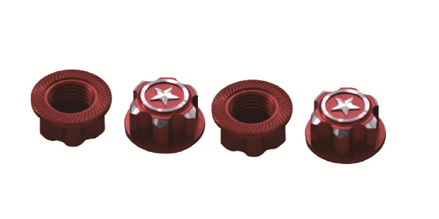 [ܼ] DTUP04021B [DETAILS TECH] (1:8  Ʈ) 17mm Aluminium Wheel Hub Cover Antidust Cover/HEX Nut