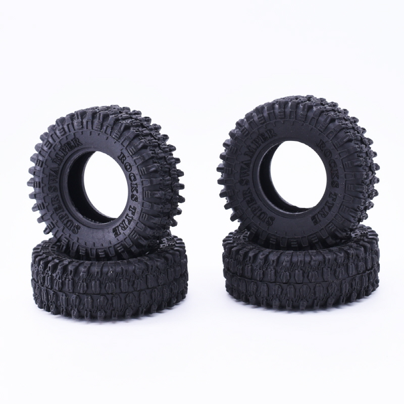 [ܼ] DTSCX24-50 [DETAILS TECH] 1.0inch A STYLE Micro Tires with Foams 4pcs Set for Axial SCX24/AX24