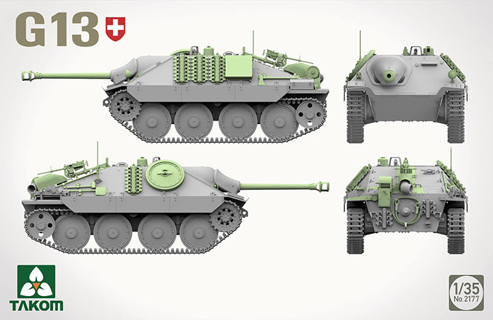 [ܼ] BT2177 [Takom] BT2177 1/35 Swiss Pzj G13