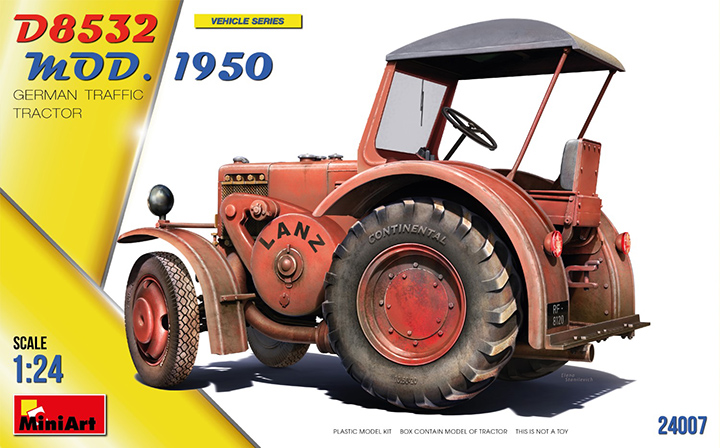 [���ܼ�] BE24007 [Miniart] BE24007 1/24 German Traffic Tractor D8532 Mod.1950