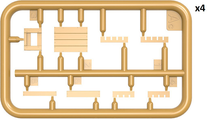 [ܼ] BE35651 [Miniart] BE35651 1/35 Wooden Crates