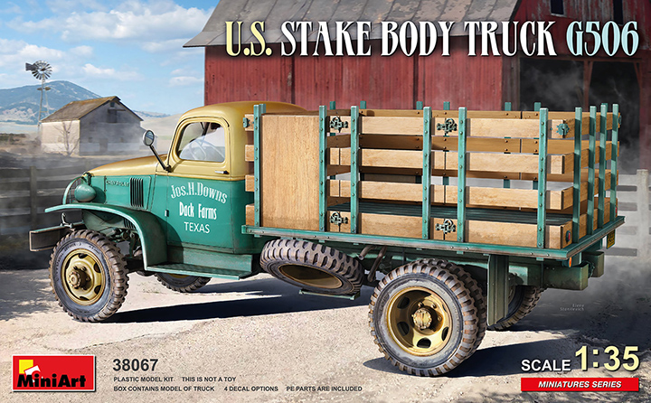 [���ܼ�] BE38067 [Miniart] BE38067 1/35 U.S. Stake Body Truck G506