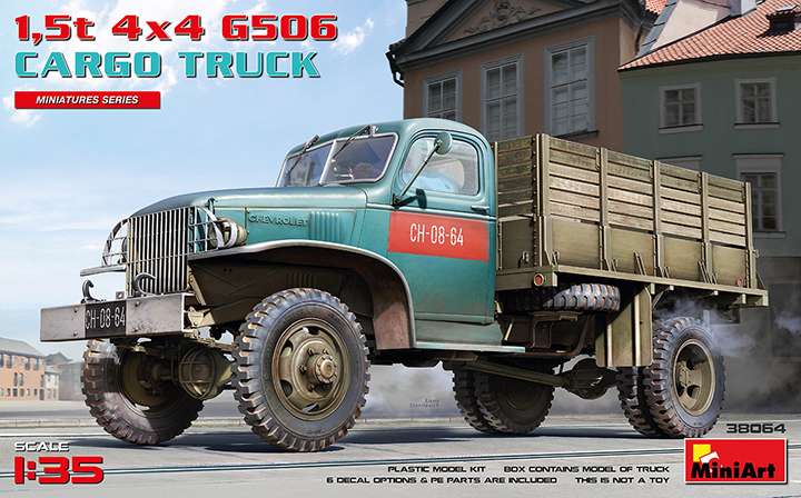 [���ܼ�] BE38064 [Miniart] BE38064 1/35 1.5t 4x4 G506 Cargo Truck
