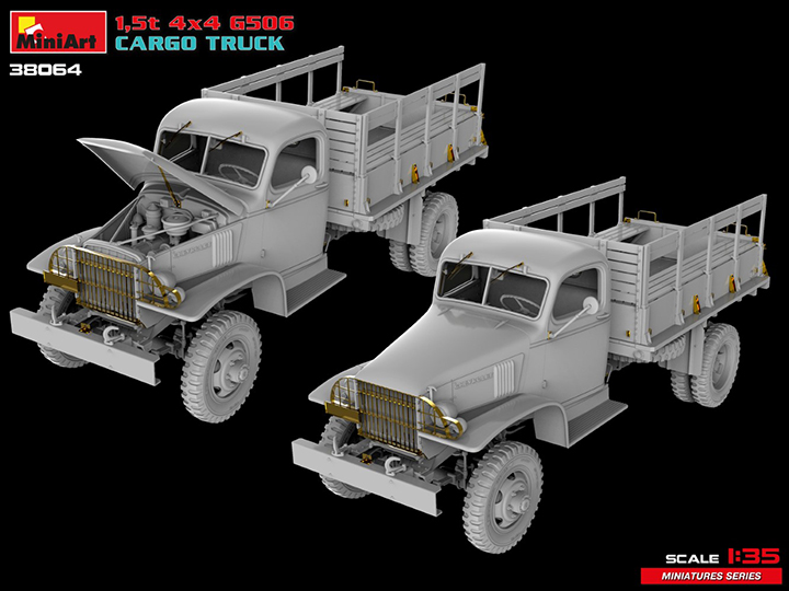 [���ܼ�] BE38064 [Miniart] BE38064 1/35 1.5t 4x4 G506 Cargo Truck
