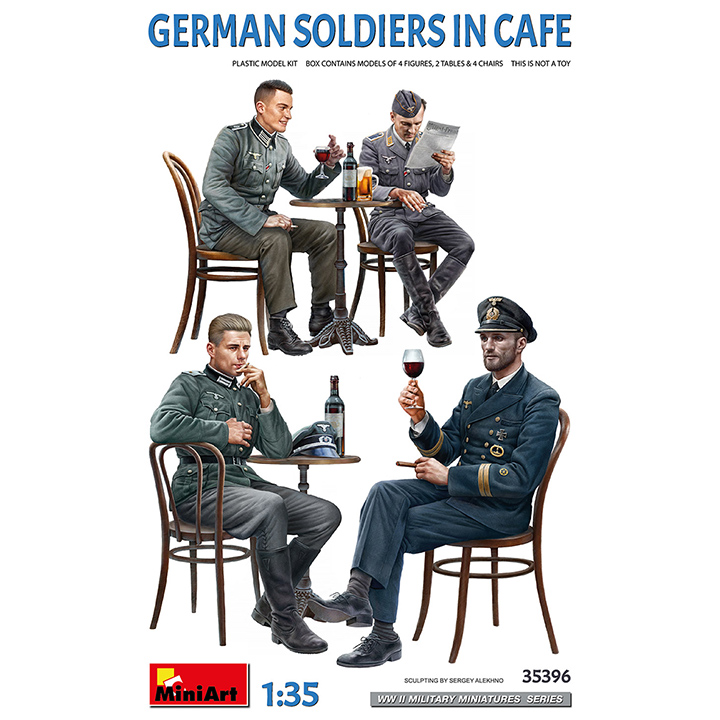 [ܼ] BE35396 [Miniart] BE35396 1/35 German Soldiers in Cafe