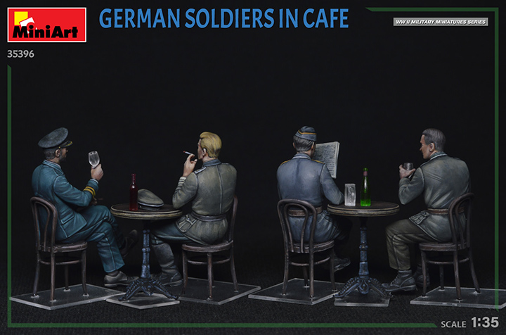 [ܼ] BE35396 [Miniart] BE35396 1/35 German Soldiers in Cafe