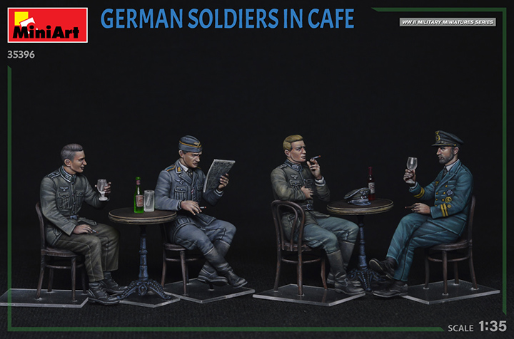 [ܼ] BE35396 [Miniart] BE35396 1/35 German Soldiers in Cafe