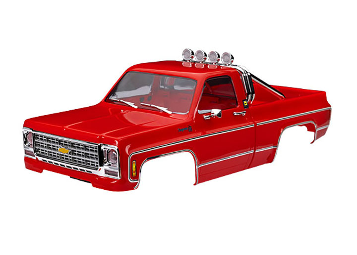 [ܼ] AX9811-RED [Traxxas] AX9811-RED Body, Chevrolet K10 Truck (1979), complete, red