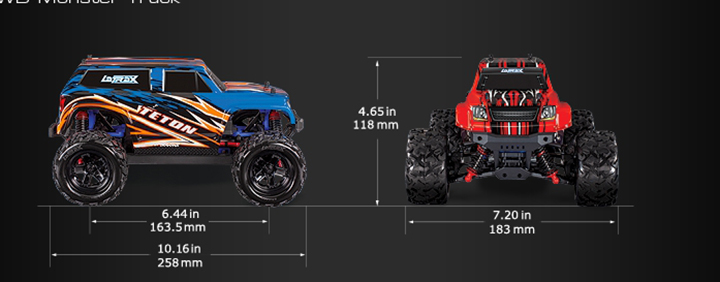 [���ܼ�] CB76054-5 [Traxxas] LaTrax Teton 1/18 Scale 4WD Monster Truck / ������ ����