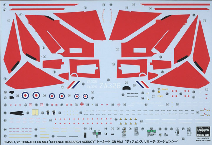 [ܼ] BH02456 [Hasegawa] BH02456 1/72 Tornado GR Mk.1 Defense Research Agency