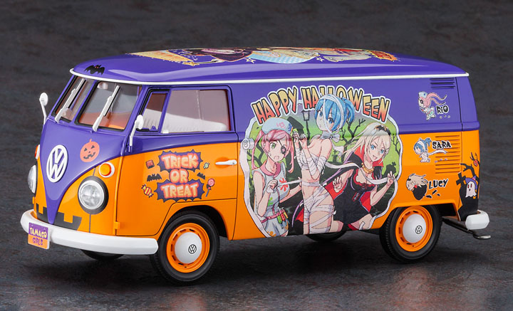[���ܼ�] BH52373 [Hasegawa] BH52373 1/24 Volkswagen Type 2 Delivery Van Egg Girls Happy Halloween