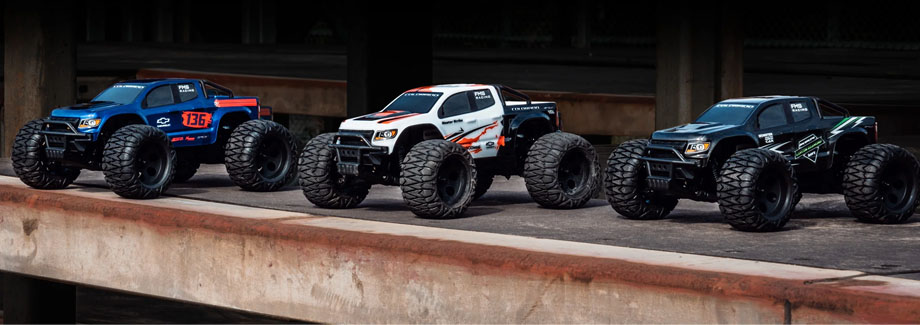 [ܼ] FMS12421BDRTRBU [ROC HOBBY] FMS 1/24 FMT24 Chevrolet Colorado Monster Truck RTR
