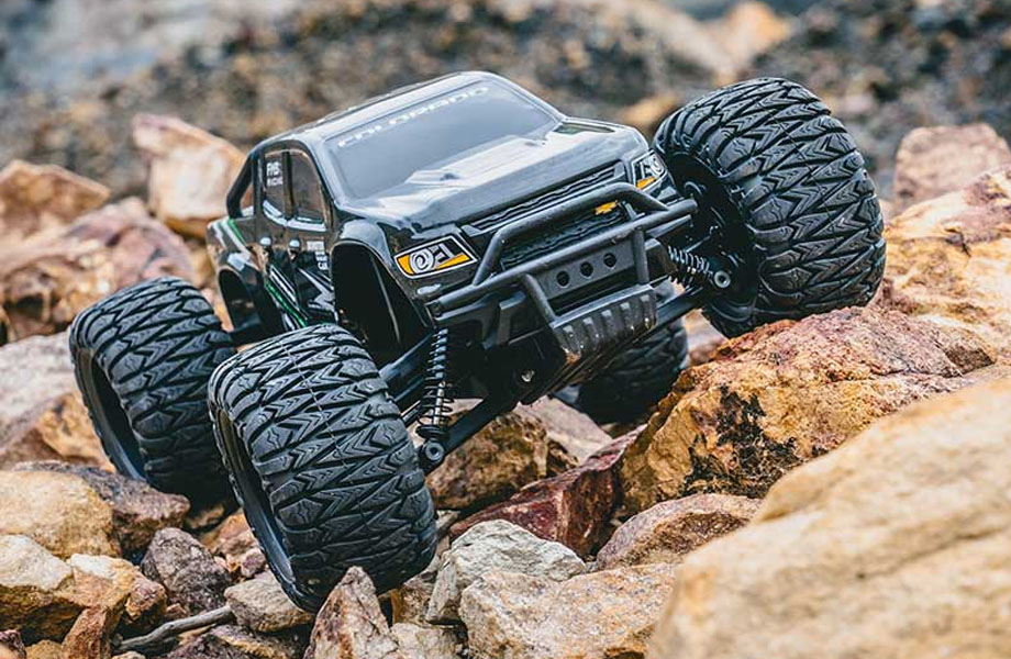 [ܼ] FMS12421BDRTRBU [ROC HOBBY] FMS 1/24 FMT24 Chevrolet Colorado Monster Truck RTR