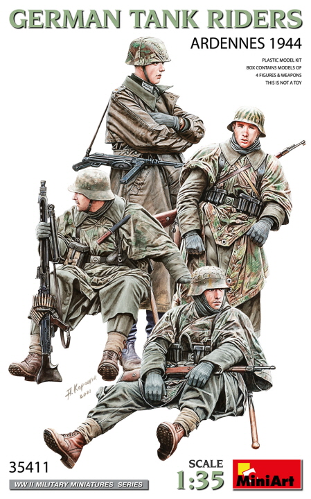 [ܼ] BE35411 [Miniart] BE35411 1/35 German Tank Riders (Ardennes 1944)