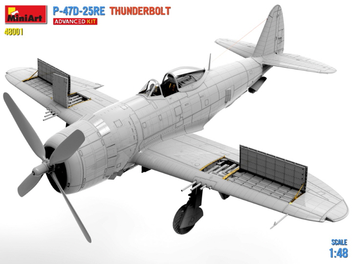 [���ܼ�] BE48001 [Miniart] BE48001 1/48 P-47D-25RE Thunderbolt Advanced Kit