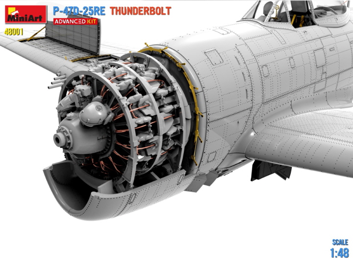 [���ܼ�] BE48001 [Miniart] BE48001 1/48 P-47D-25RE Thunderbolt Advanced Kit