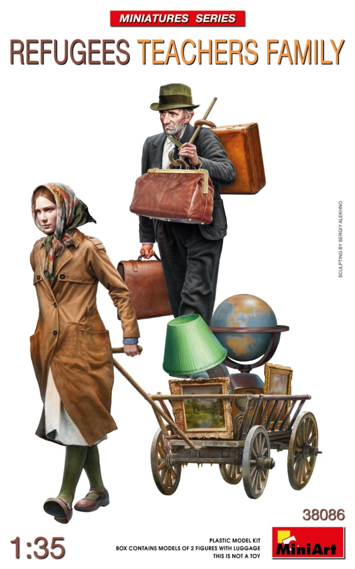 [ܼ] BE38086 [Miniart] BE38086 1/35 Refufees Teachers Family