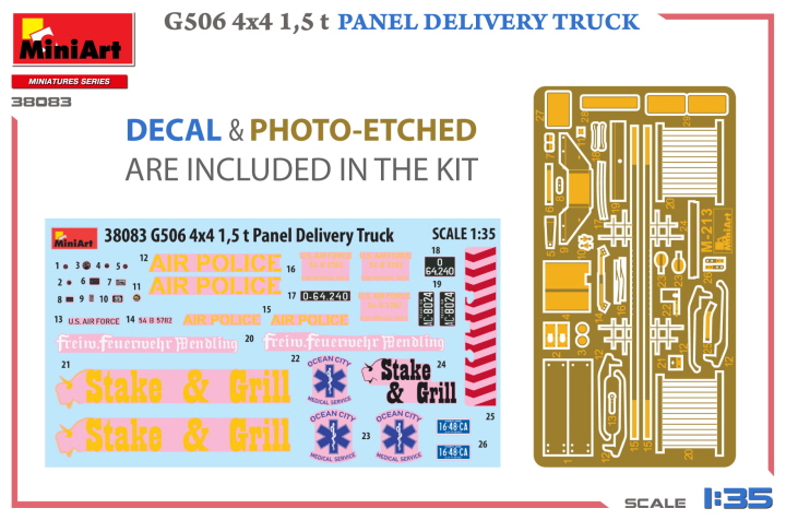 [ܼ] BE38083 [Miniart] BE38083 1/35 G506 44 1,5 t Panel Delivery Truck