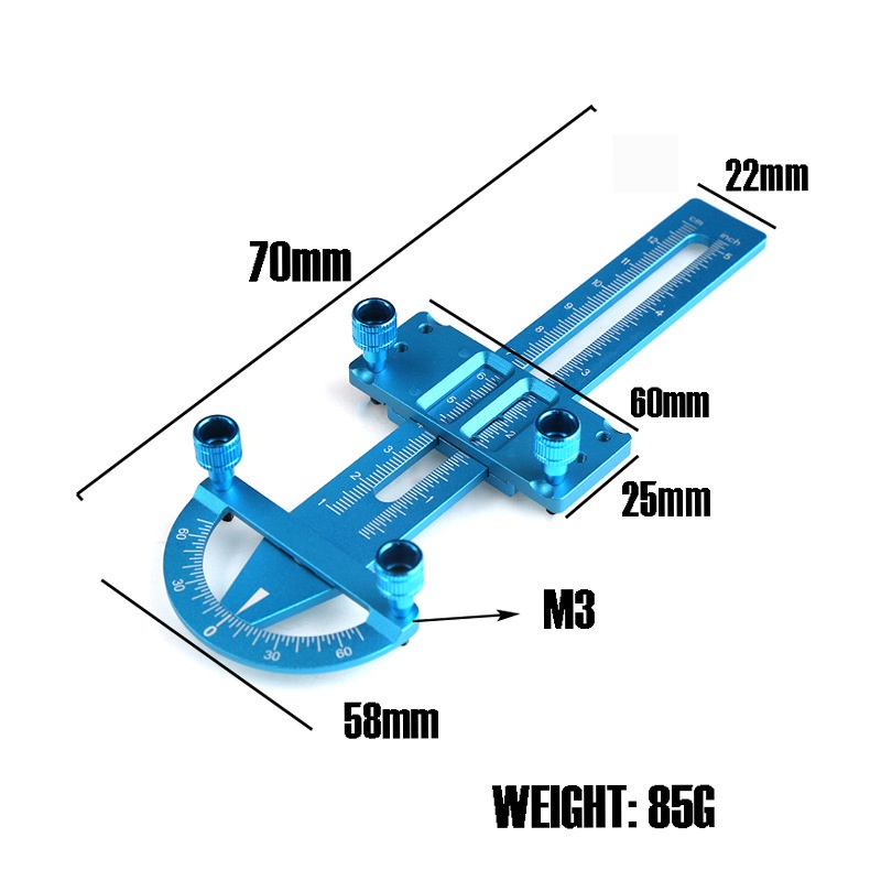[���ܼ�] DTT09010A [DETAILS TECH] RC Car Shock Balance Measurement Tool Blue