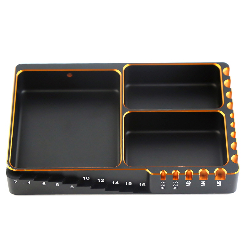 [ܼ] DTT09002 [DETAILS TECH] Multifunctional Aluminium Screw Tray for RC Car 120x80x18mm