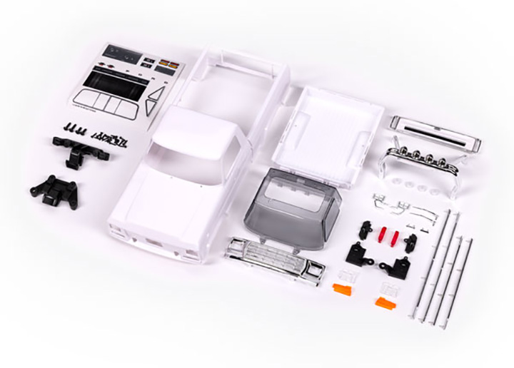 [ܼ] AX9812 [Traxxas] AX9812 Body, Ford F-150 Truck (1979), complete (unassembled) (white, requires painting)