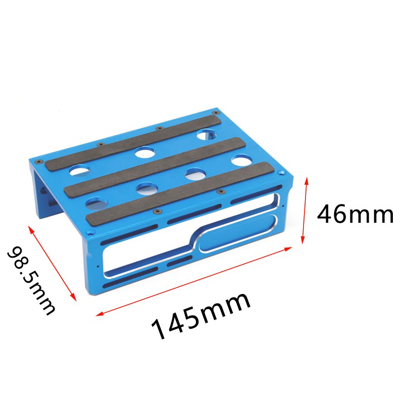 [���ܼ�] DTCS01003C [DETAILS TECH] 1/10 1/8 Car Stand 13019020mm Red/Blue/Black