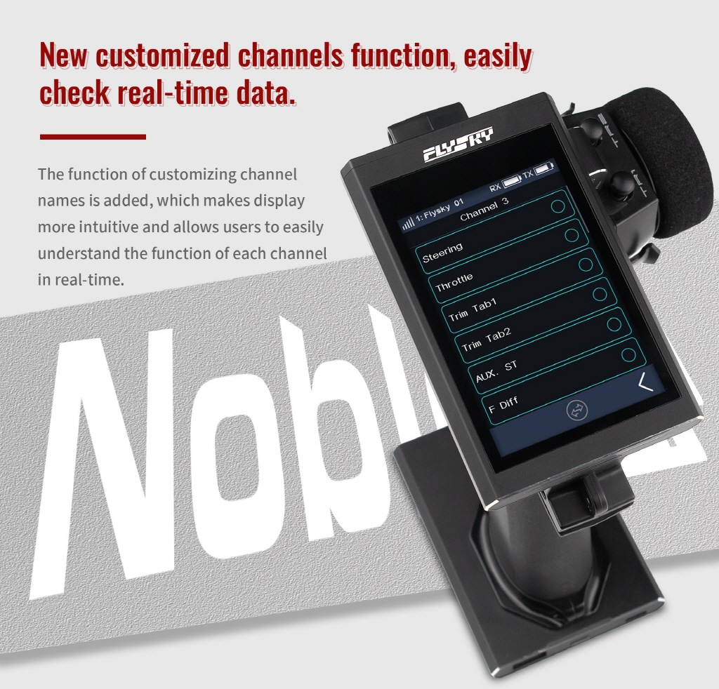 [ܼ] NB4PLUS-EN-0200 [FLY-SKY] Fly Sky Noble NB4 8ch Touch Screen