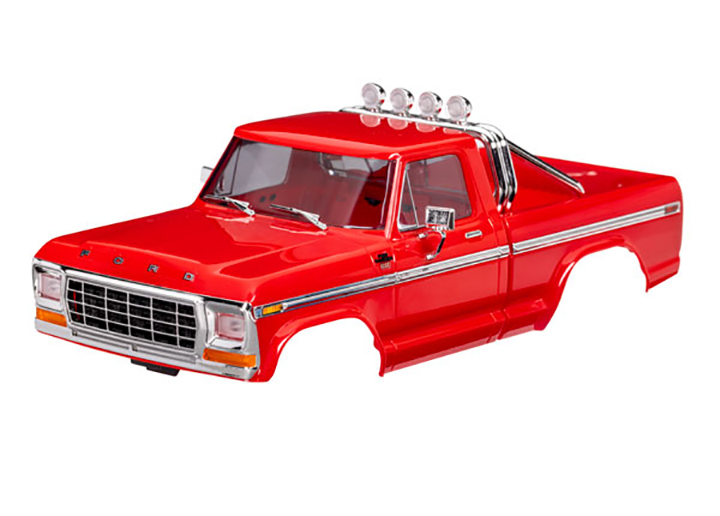 [ܼ] AX9812-RED [Traxxas] AX9812-RED Body, Ford F-150 Truck (1979), complete, red